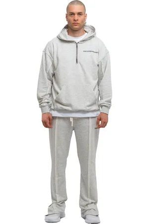 Tom Barron Herren-Trainingsanzug-Set mit Viertelreißverschluss, Oversize