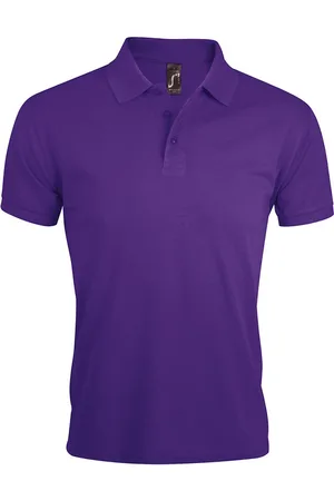 Sols Mens Prime Pique Plain Kurzarm-Poloshirt (dunkelviolett)