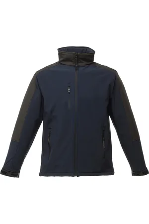 Regatta Herren Hydroforce 3-Lagen-Membrane Wasserdicht Atmungsaktive Softshell-Jacken (Navy/Schwarz)