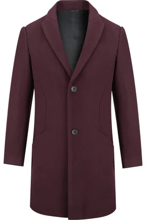 Allthemen Herren Lang Slim Fit Winter Warm Business Wollmantel