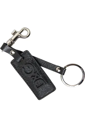 Dolce & Gabbana Silberner Metall-Logo-Schlusselanhanger