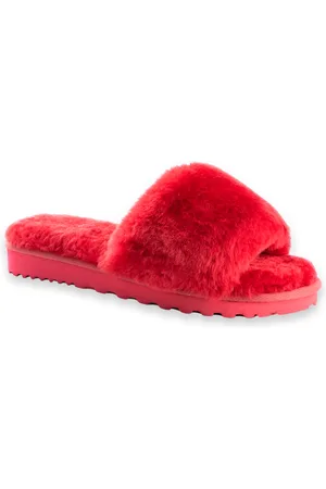 Aus Wooli Australia Frauen Schafsfell Fluff Slide
