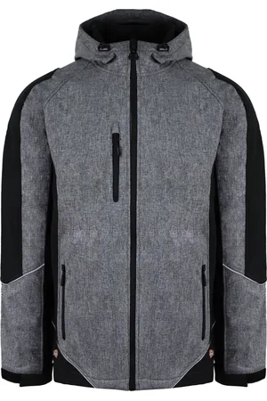 Dickies Reflektierende Softshell -Herren /schwarz wasserdichte Jacke reflektierend