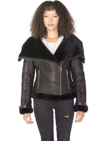 Infinity Damen-Fliegerlederjacke aus Merino-Schaffell-Asmara