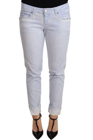 ACHT Denim-Hosenjeans mit gefaltetem Saum