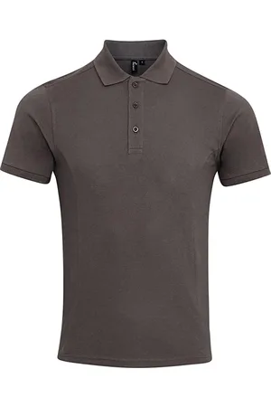 Premier Mens Coolchecker Plus Piqu Polo Shirt (dunkelgrau)