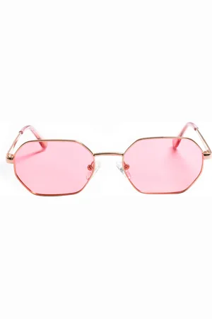 Skechers Polarisierende Damen-Sonnenbrille aus Metall mit sechseckiger Form SE6273S