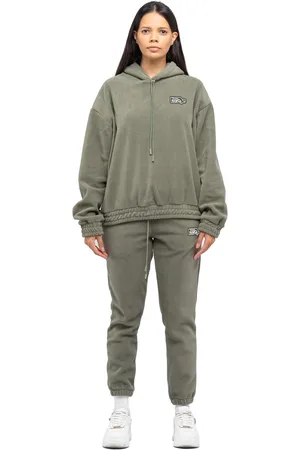 Tom Barron Damen-Fleece-Trainingsanzug mit Abzeichen