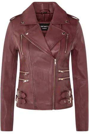 Infinity Damen Leder Brando Bikerjacke-Loddon