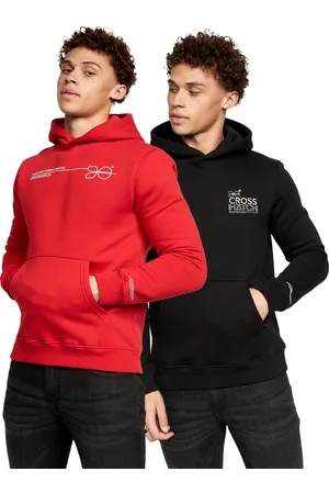 Crosshatch "Karver" Kapuzenpullover für Herren ( /Schwarz)