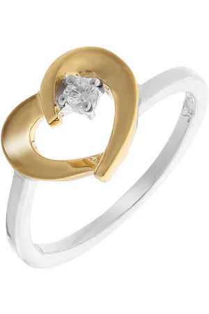 ORPHELIA Damen-Ring Sterling-Silber 925 – Silber/Gold zr-7370/G