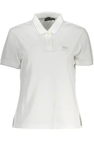 Napapijri Baumwoll-Poloshirt mit kontrastierenden Details und Logo-Stickerei