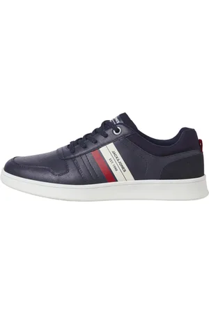 JACK & JONES Herren-Turnschuhe Dang Combo von der Marke . Der Schuh ist aus hochwertigem Kunstleder gefertigt. Marke: Modellname: Dang ComboKategorie: HerrenschuheMaterialien: KunstlederFarbe: navy
