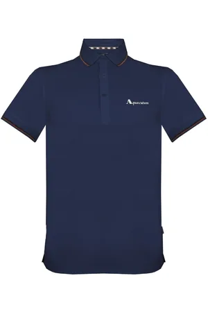 Aquascutum Markenlogo Navy Poloshirt