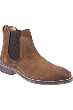 Cotswold Outdoor Mens Corsham Stadt Leder ziehen auf Casual Chelsea Ankle Boots (Camel)