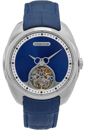 heritor automatic Heritor Automatikuhr mit römischem Halbskelett und Lederarmband