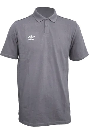 Umbro "Essential" Poloshirt für Herren (Kohlen-Schwarz/Weiß)