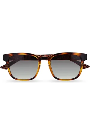 Ted Baker Rectangle Mens Polished Dark Tortoise Grey Gradient TB1635 Surf