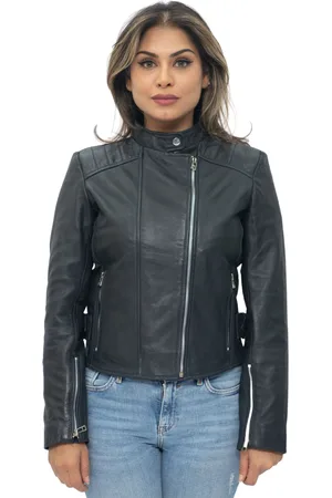 Infinity Damen-Bikerjacke aus Leder – Celaya