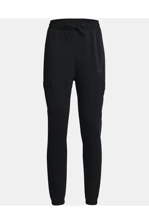 Under Armour Under Armor Project Rock Damen schwarzer Fleece -Trackhosen