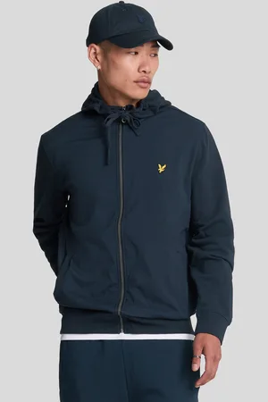 Lyle & Scott Hybrid Zip-Up Jet Dark Navy Kapuzenpullover