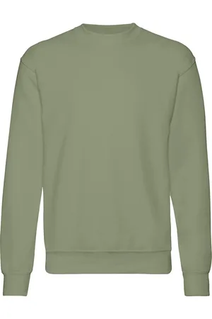 Fruit Of The Loom Herren Set-In Belcoro® Yarn Sweatshirt (Klassisch Oliv)