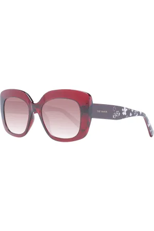 Ted Baker Cat Eye Womens Crystal dunkelrot braun Gradient TB1675 Hattie