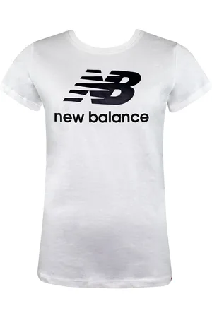 New Balance Neues Gleichgewicht Kurzarm weißer Crew Neck Womens Essentials T-Shirt WT91546 WK