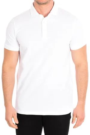Café Coton Kurzarm-Poloshirt mit Reverskragen WHITE man