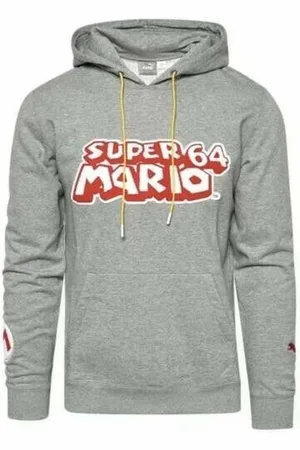 PUMA X Super Mario Nintendo Langarm Pullover Grey Herren Hoodie 589098 01