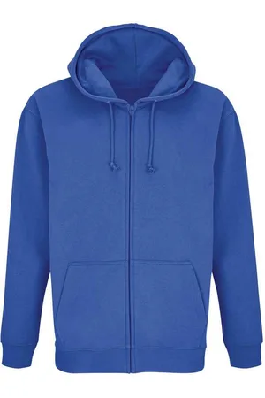 Sols "Carter" Hoodie mit durchgehendem Reißverschluss für Herren/Damen Unisex (Königsblau)