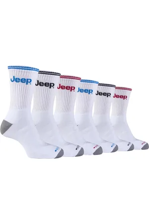 Jeep 6 Paar Multipack Herren Sport Socken | | Cushioned Crew Outdoor Atmungsaktive Laufsocken