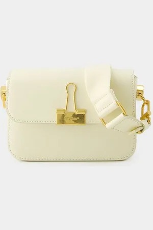 OFF-WHITE Hobo Plain Binder Bag - Off White - Leder