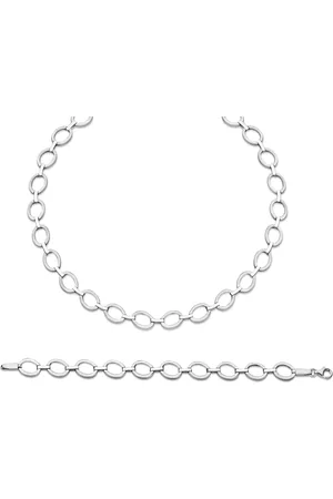 ORPHELIA Damen 925 Sterling Set: Kette + Armband - SET-029