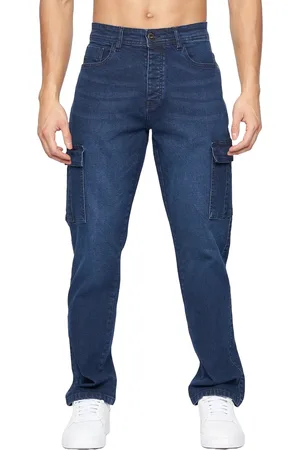 Crosshatch "Kremtap" Cargo-Jeans für Herren (Dunkle Waschung)