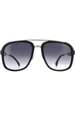 Carrera Aviator Mens Ruthenium Matte Black Dark Grey Gradient Sonnenbrille