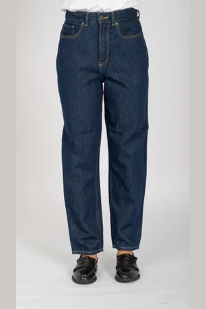 TeeShoppen Die Original Performance Mom Jeans - Dunkelblauer Denim