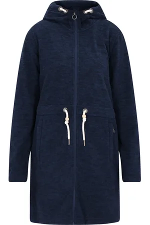 Dreimaster Fleecemantel Damen Melange