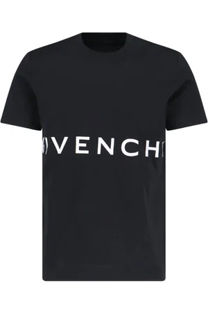 Givenchy Ubergroses schwarzes T-Shirt mit aufgesticktem -Logo