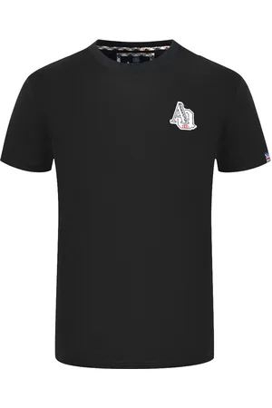 Aquascutum "1851 AQ" Logo Schwarzes T-Shirt