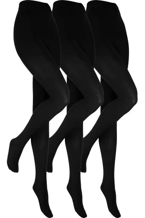 Heat Holders 3er-Pack Ladies Black Thermal Tights | Blickdichte Fleece gefütterte Strumpfhose für den Winter