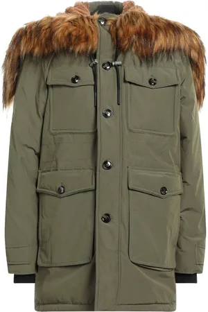 Diesel Grune Winterjacke mit Kapuze