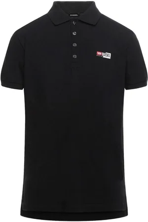 Diesel T-Weet-Spilt Schwarzes Poloshirt