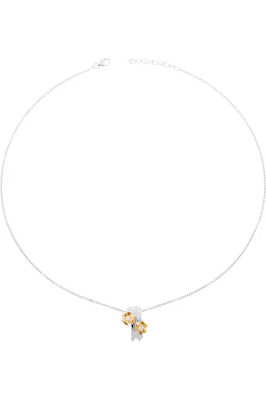 ORPHELIA Damen-Kette aus 925er Sterlingsilber mit Anhänger, Silber/Rosé, ZH-6039