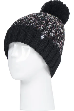 Heat Holders Thermische Winterbommelmütze für Damen mit großem Pom Pom