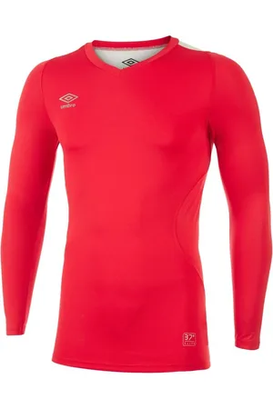 Umbro Herren Elite V-Ausschnitt Base Layer Top (Zinnoberrot)