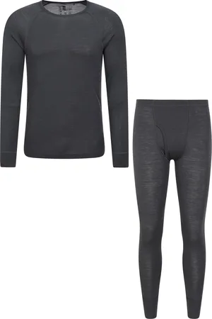Mountain Warehouse Thermo-Unterwäsche Set für Herren (Dunkelgrau)