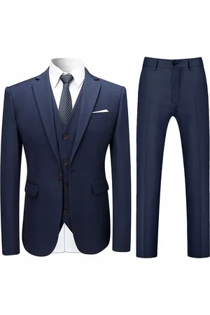 Allthemen 3-teiliger Slim Fit Anzug in für formelle Hochzeit