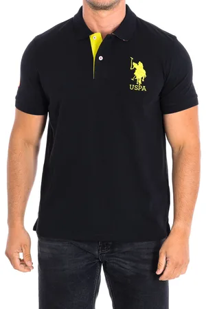 U.S. Polo Assn. KORYCBAD Kurzarm-Polo mit kontrastierendem Reverskragen 64779 Herren