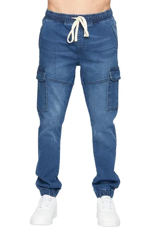 Crosshatch "Malimore" Cargo-Jeans für Herren (Steinwaschen)